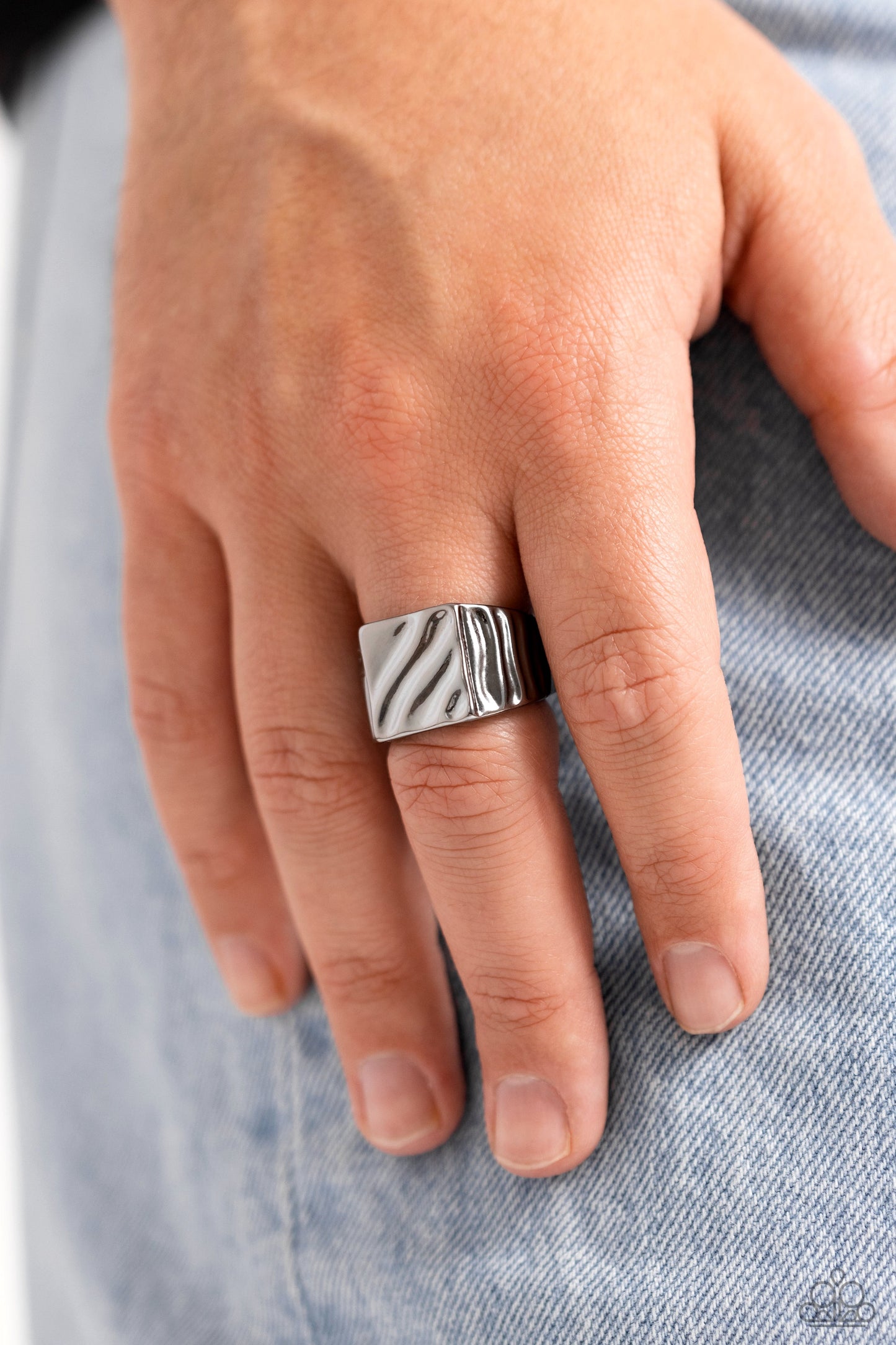 Illusion - Silver Men's Ring