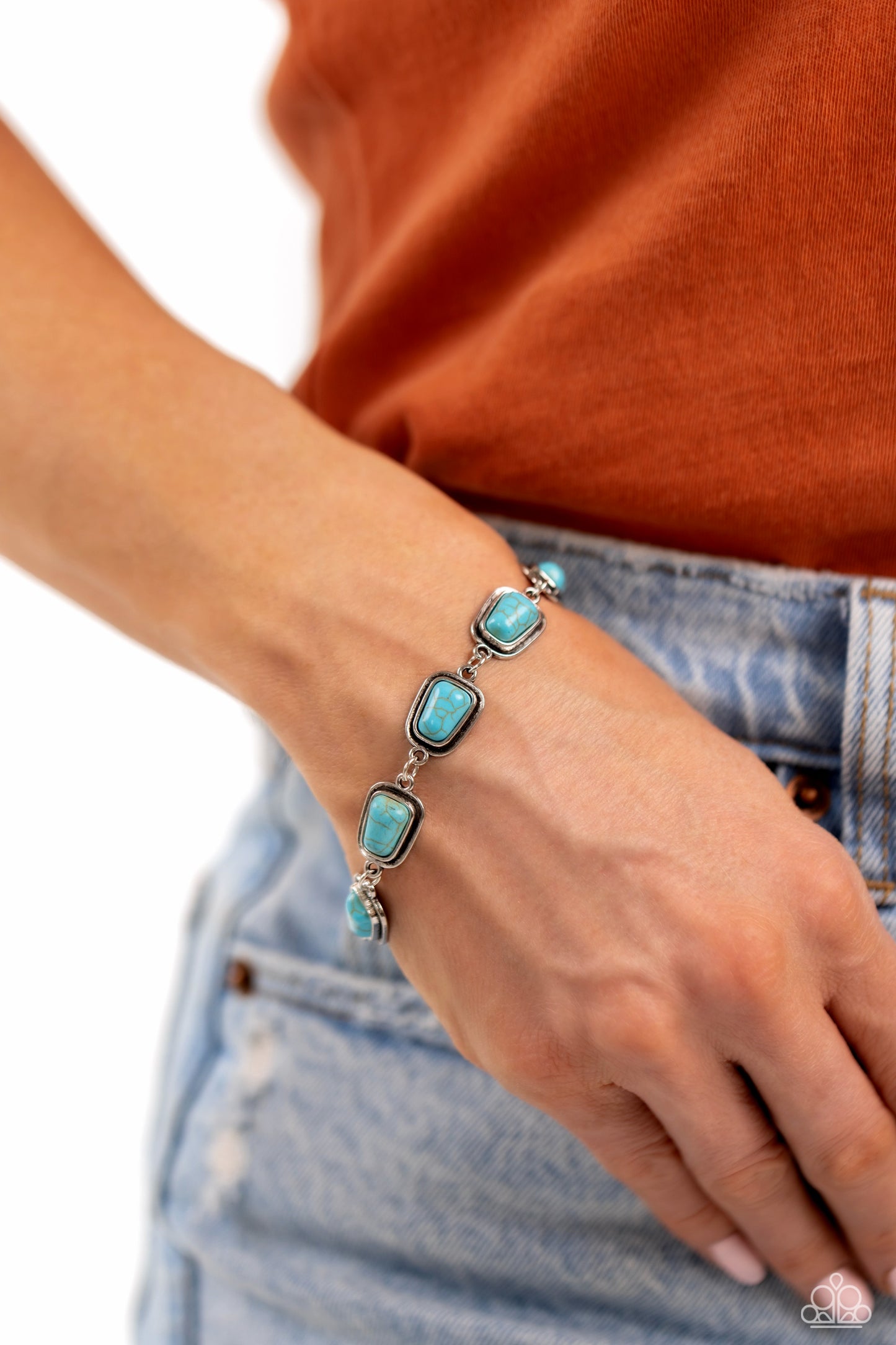 Chasing Canyons - Blue Turquoise Bracelet
