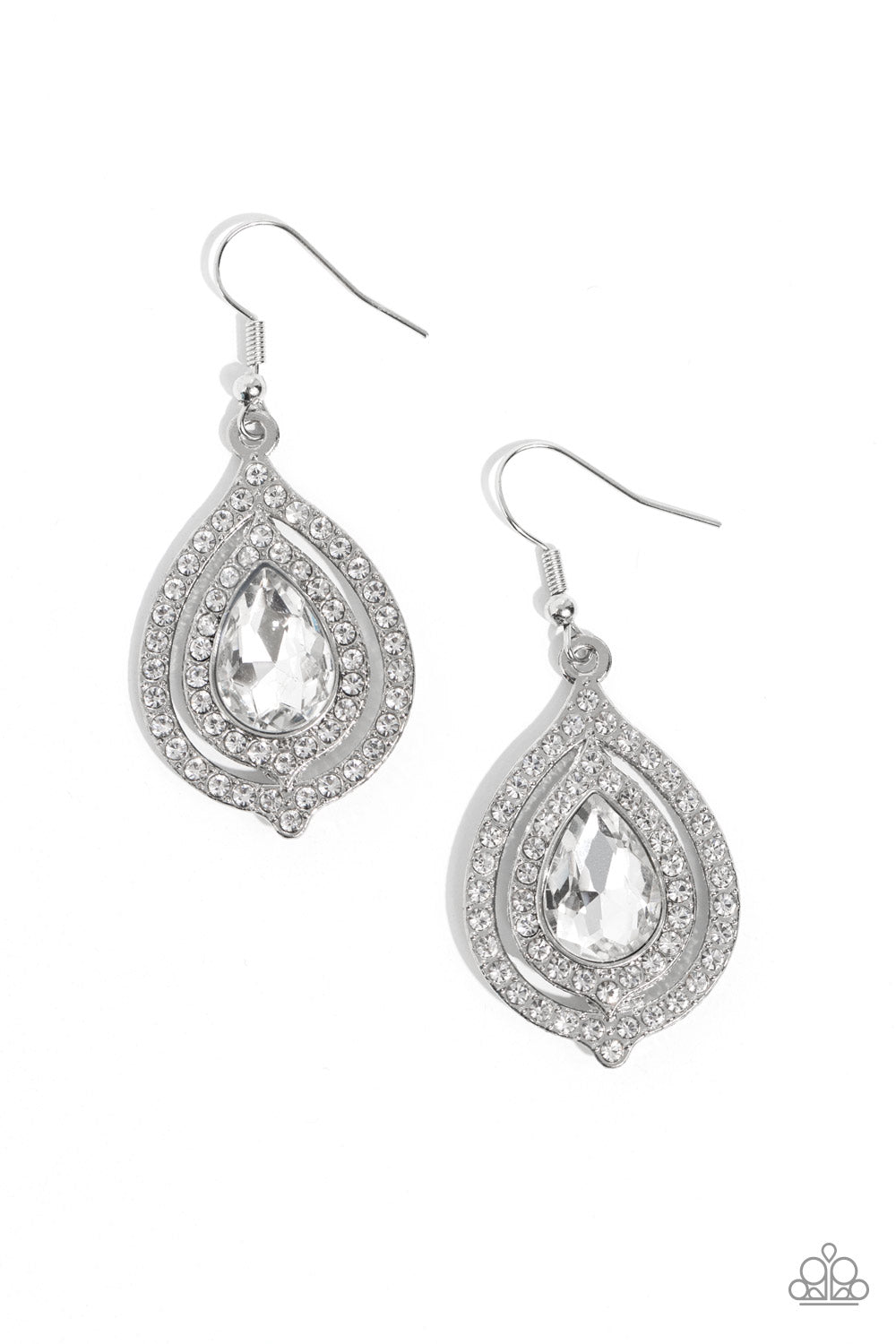 Lets GLOW, Girls! - White Female Earrings