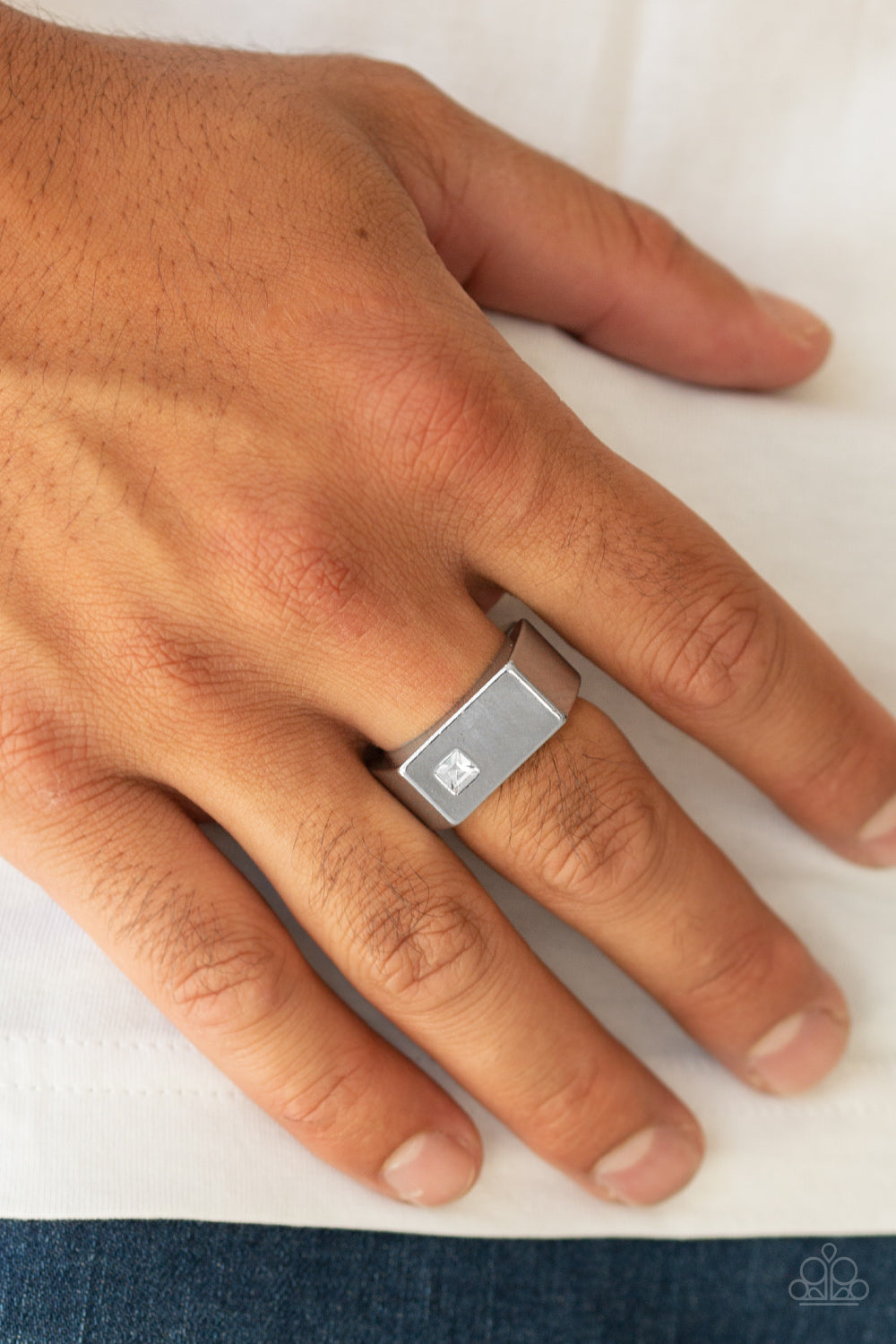 Steadfast - White Men's Ring