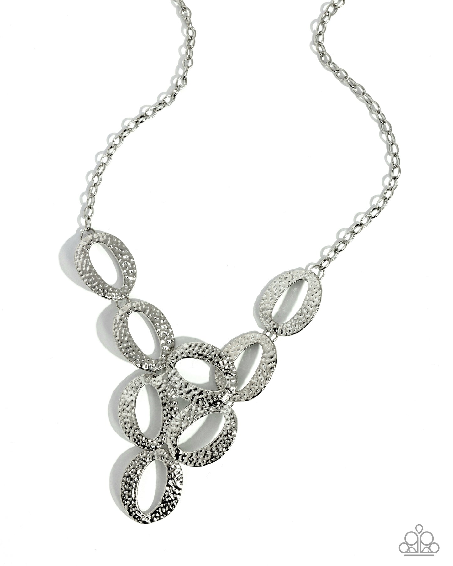 OVAL The Limit - Silver Oval Necklace