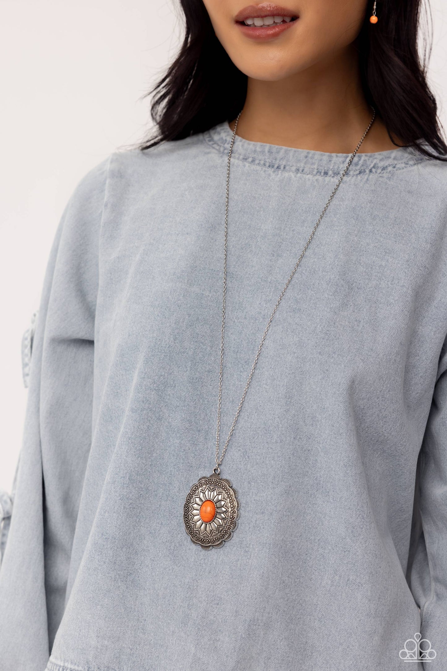 Mojave Mirage - Orange Necklace