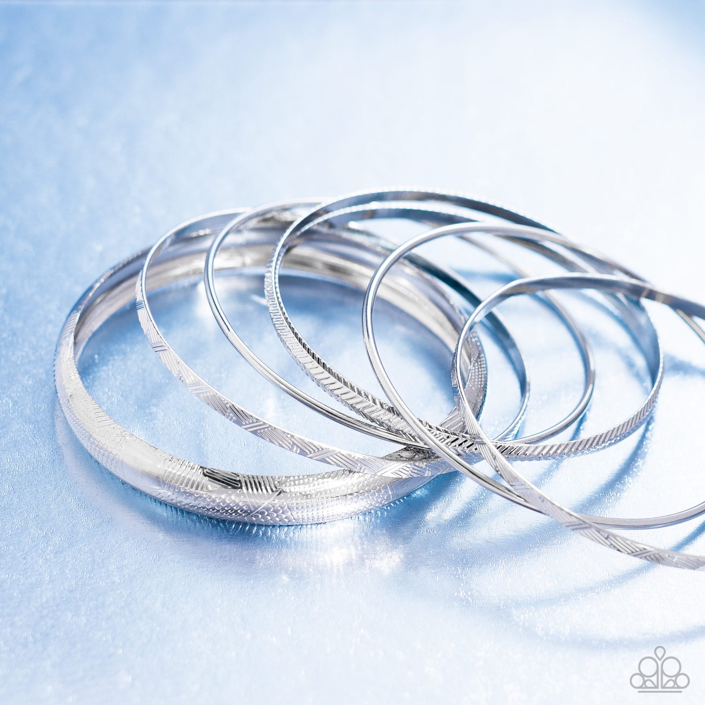 Stackable Stunner - Silver Bangles