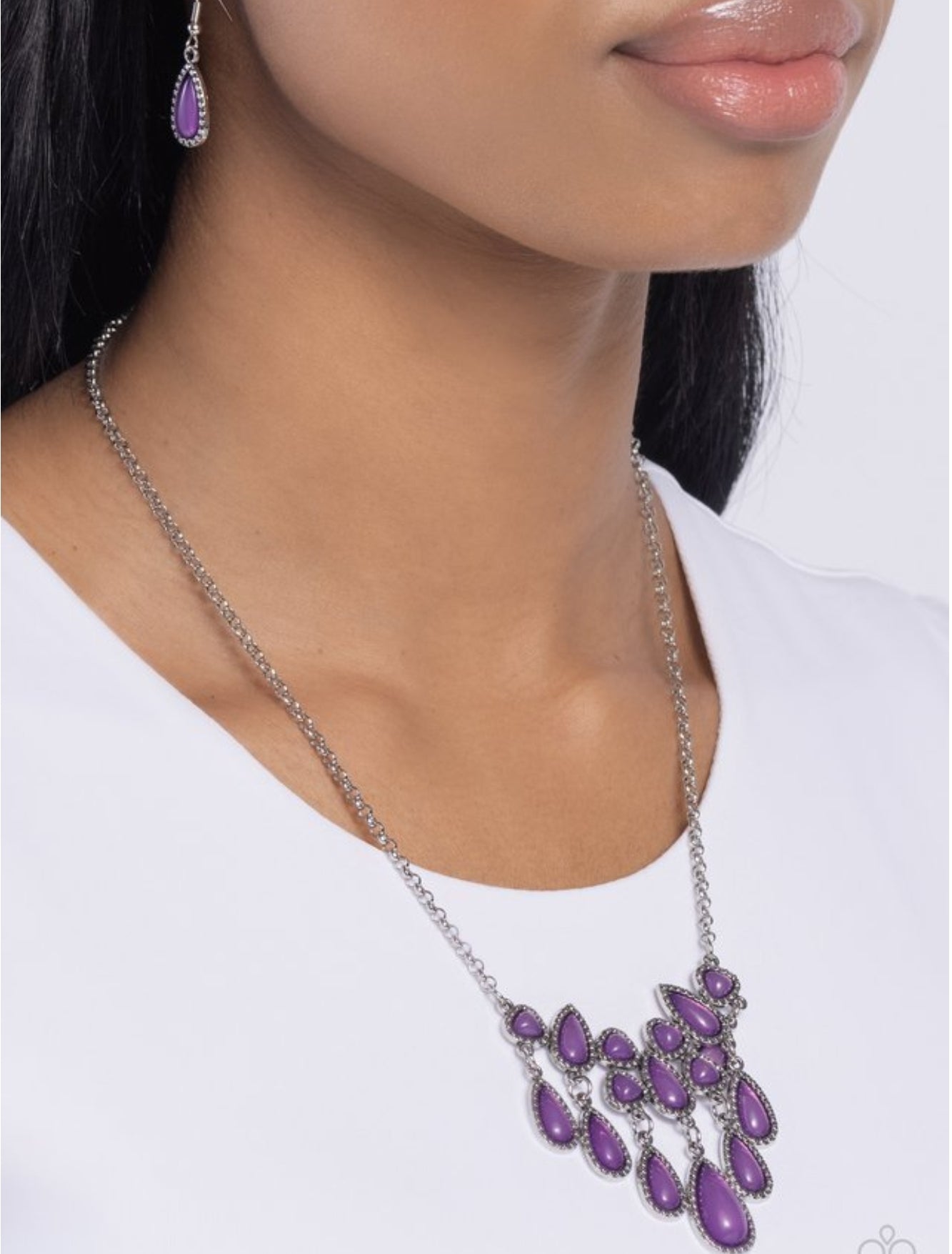 Exceptionally Ethereal - Purple Necklace