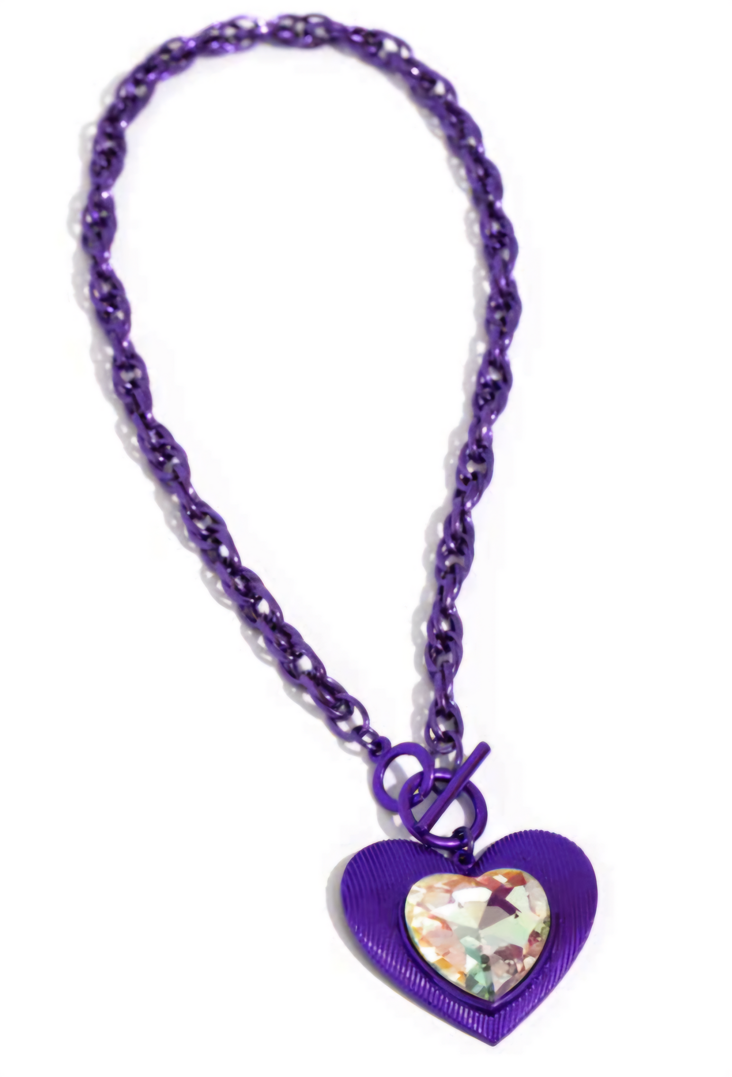 Modern Matchup - Purple Heart Necklace