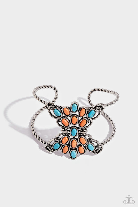 Pleasantly Plains - Multi Color Cuff Bracelet
