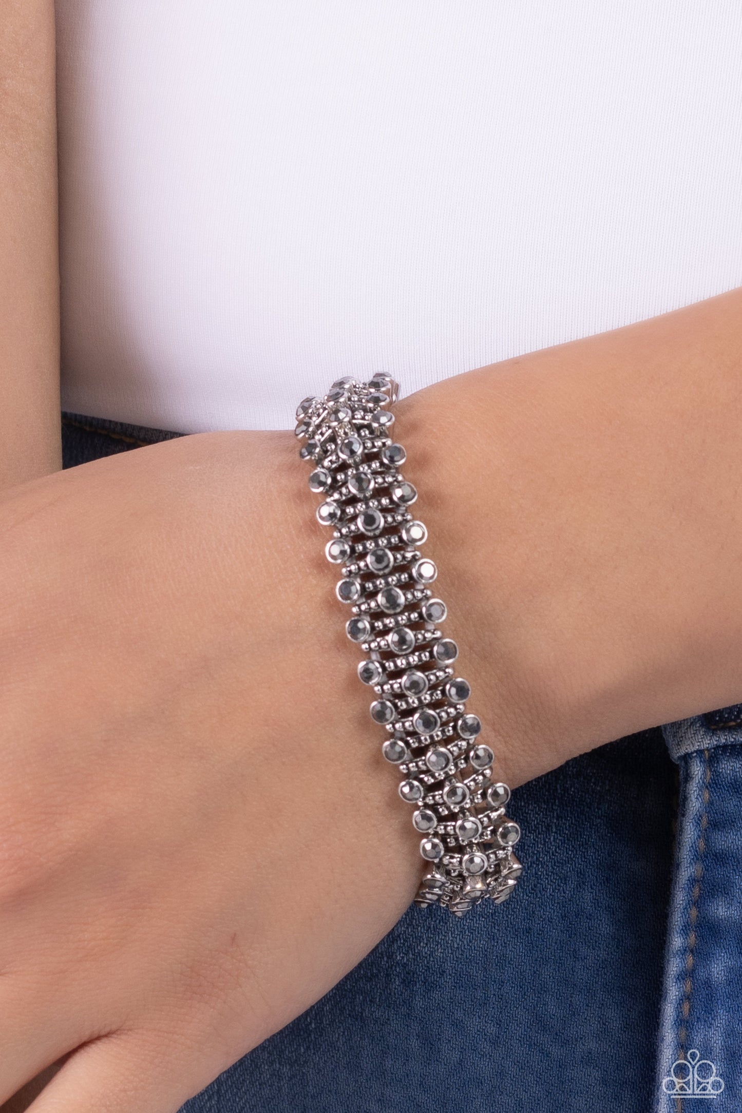 Corporate Confidence - Silver Studded Bracelet