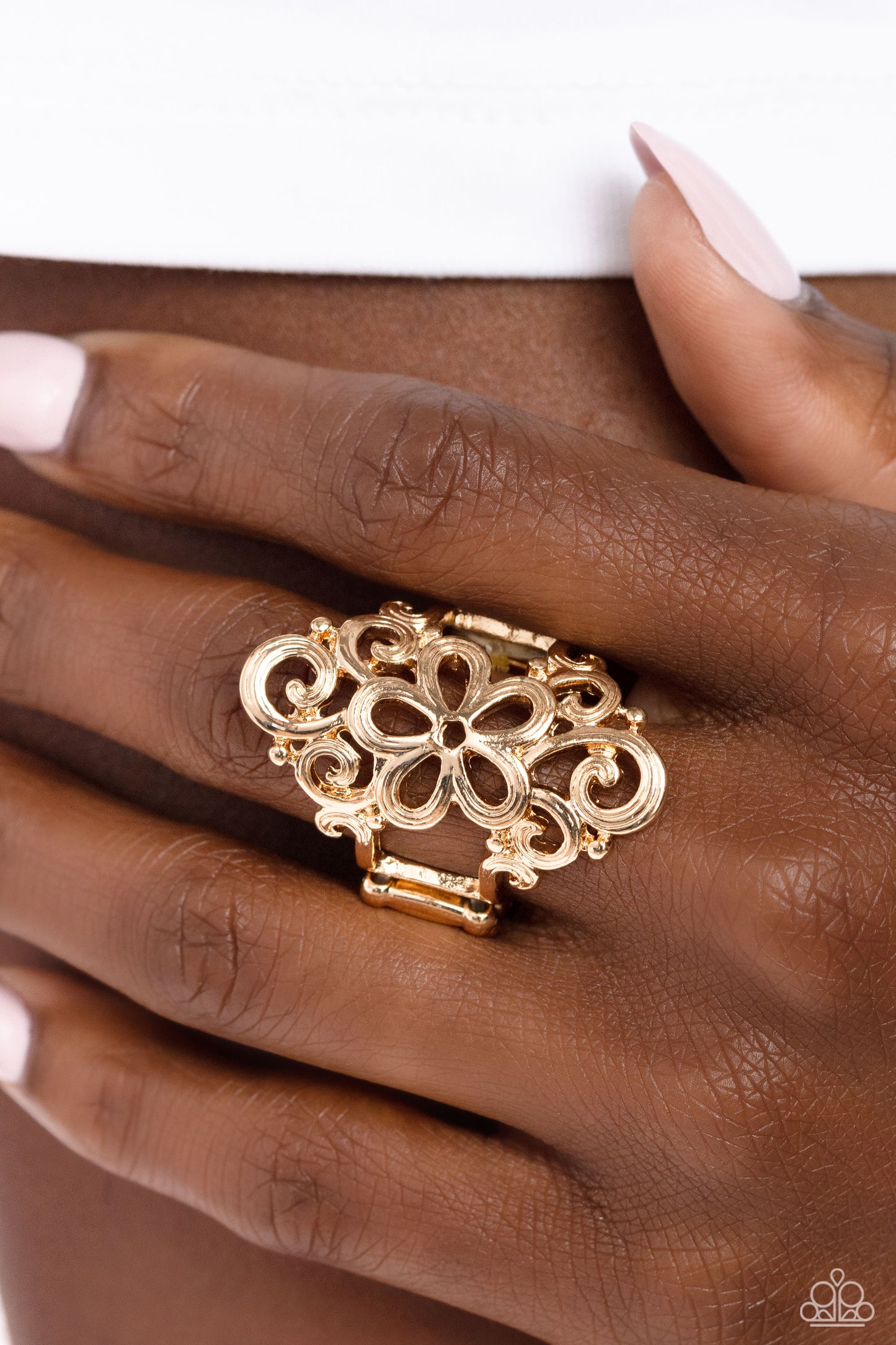 Fantastically Floral - Gold Female Ring