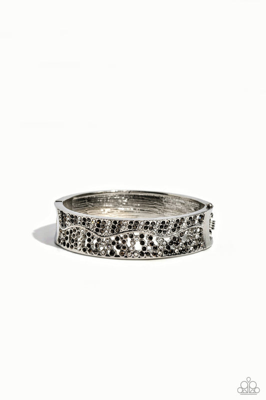Wavy Whimsy - Silver Rhinestone Bracelet