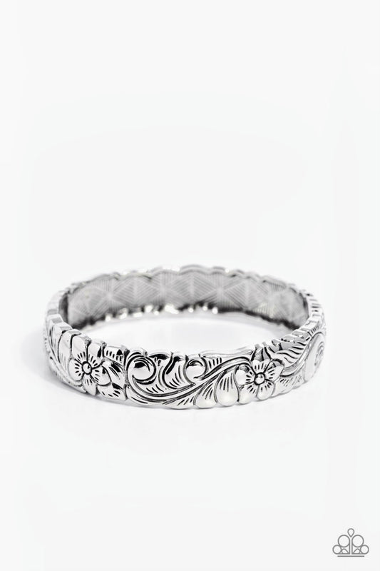 Grounded Grace - Silver Bangle Bracelet