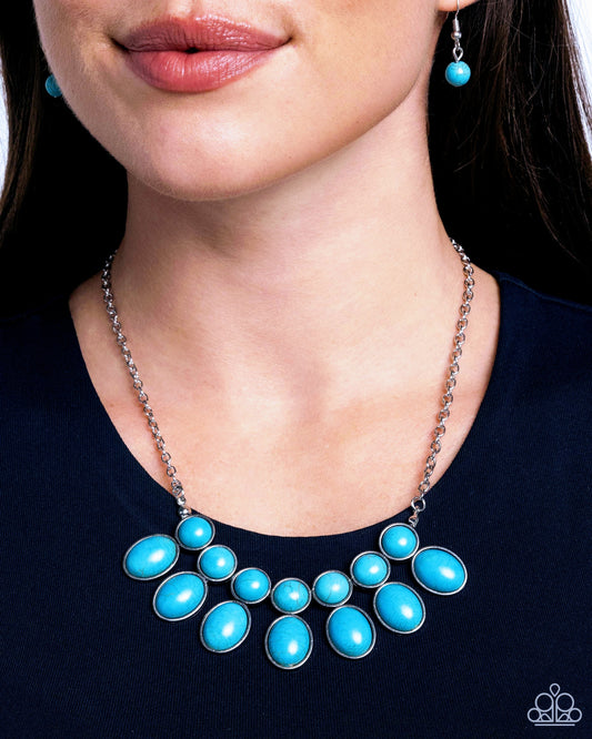 Environmental Impact - Blue Turquoise Necklace