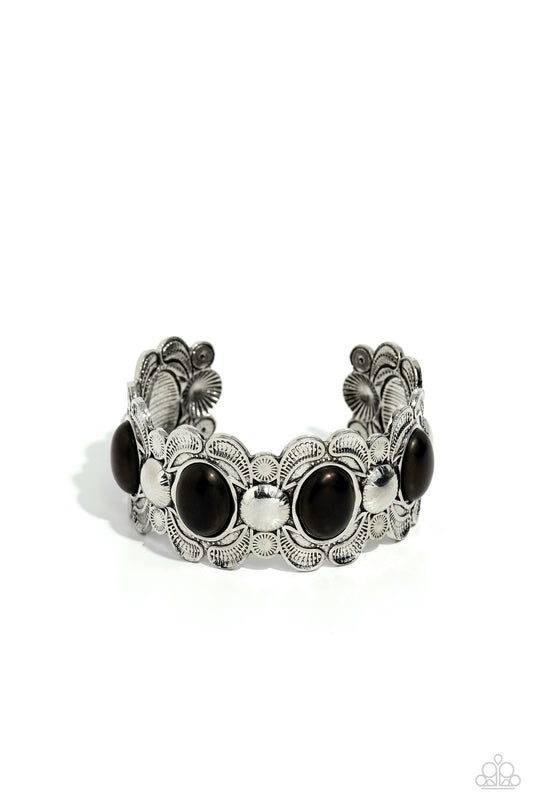 Sandstone Serenade - Black Rhinestone Bracelet