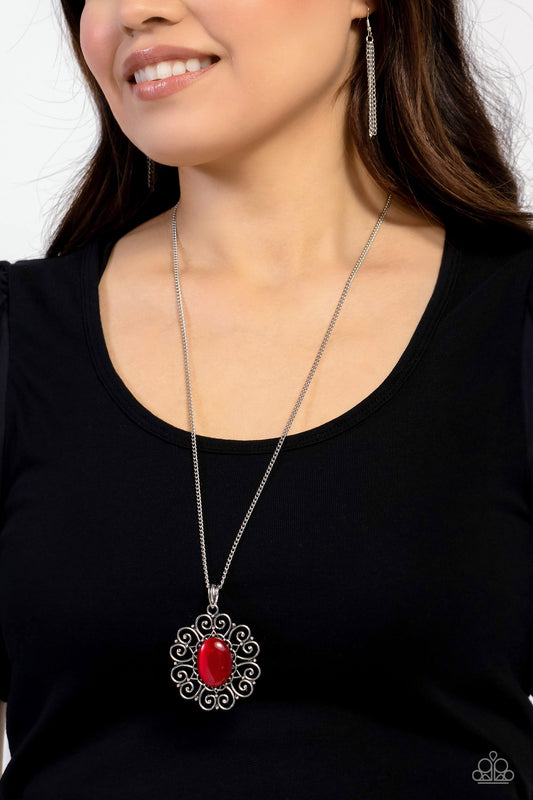 Sentimental Sabbatical - Red Heart Necklace