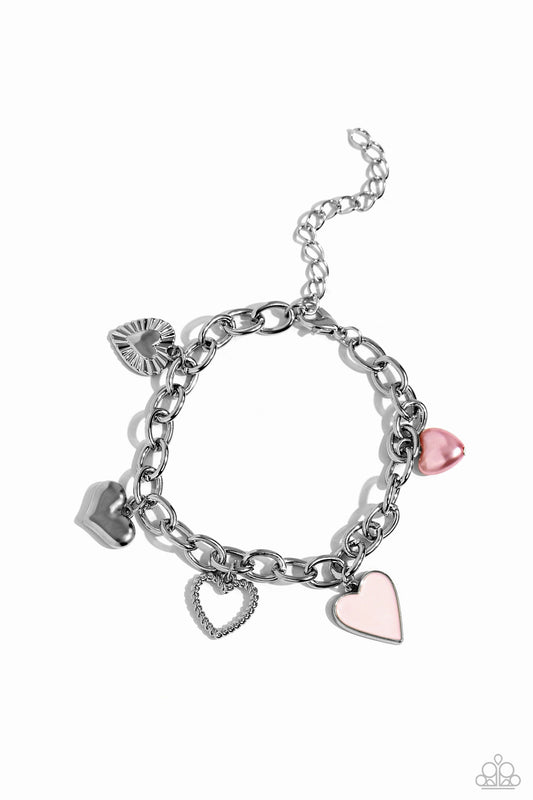 Diverse Dalliance - Pink Charm Bracelet
