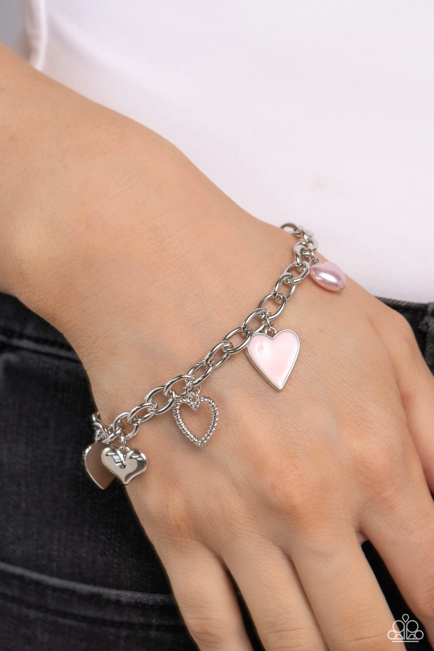 Diverse Dalliance - Pink Charm Bracelet