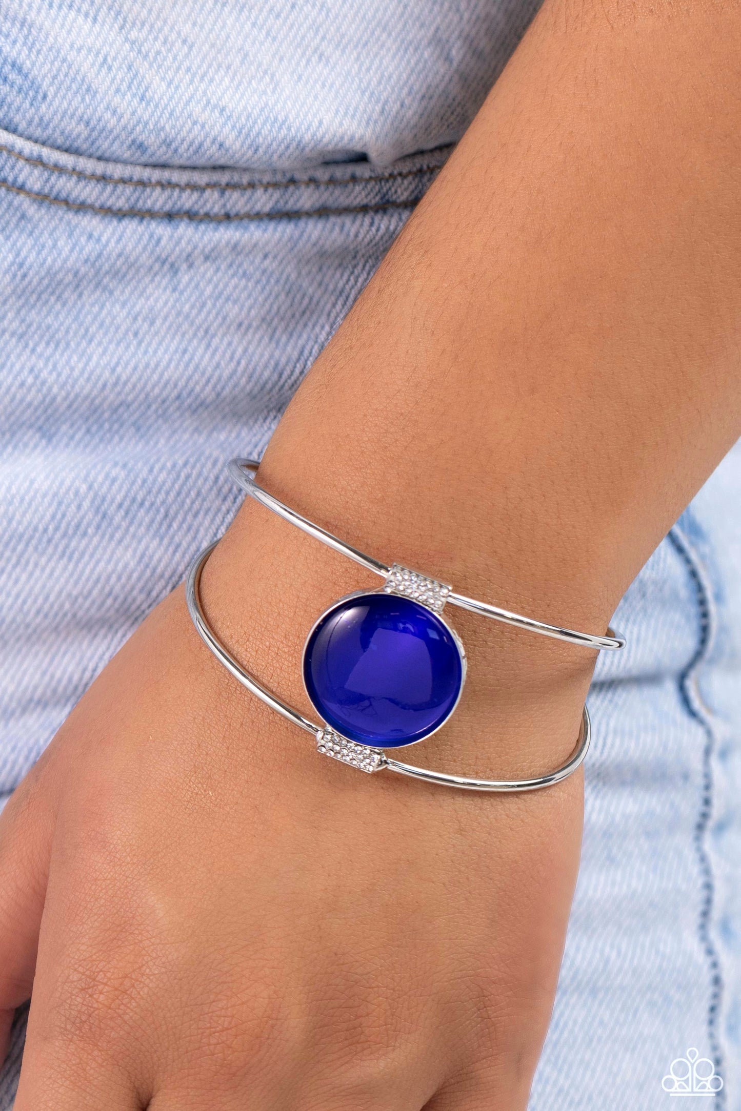 Candescent Cats Eye - Blue Sapphire Bracelet