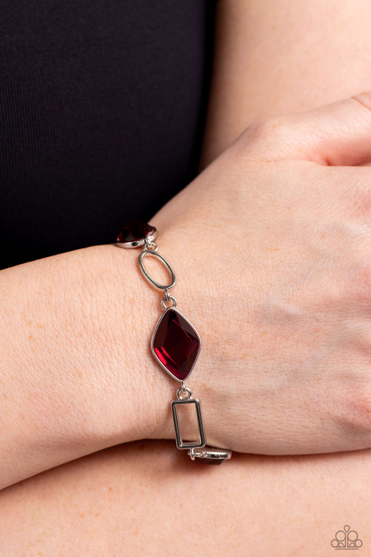 Dazzle for Days - Red Gemstone Bracelet