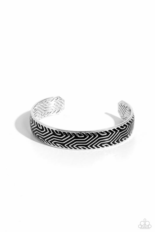 Relic Raider - Black and Silver Men's Bracelet