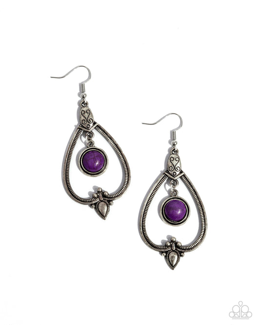 Rocky Mountain Royalty - Purple Stone Teardrop