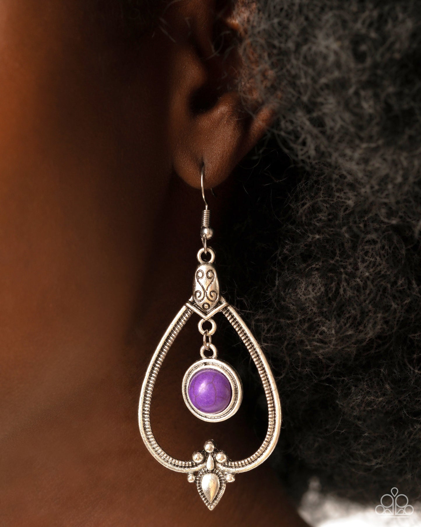 Rocky Mountain Royalty - Purple Stone Teardrop