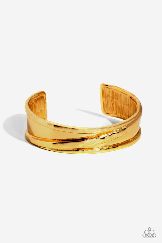 Real Slick - Gold Cuff Men's Bracelet