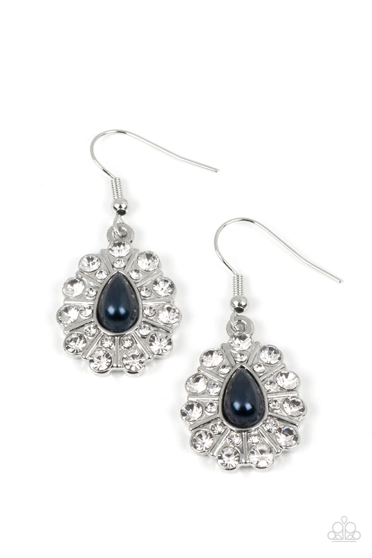 Extroverted Elegance - Blue and White Rhinestone