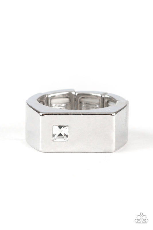 Steadfast - White Men's Ring