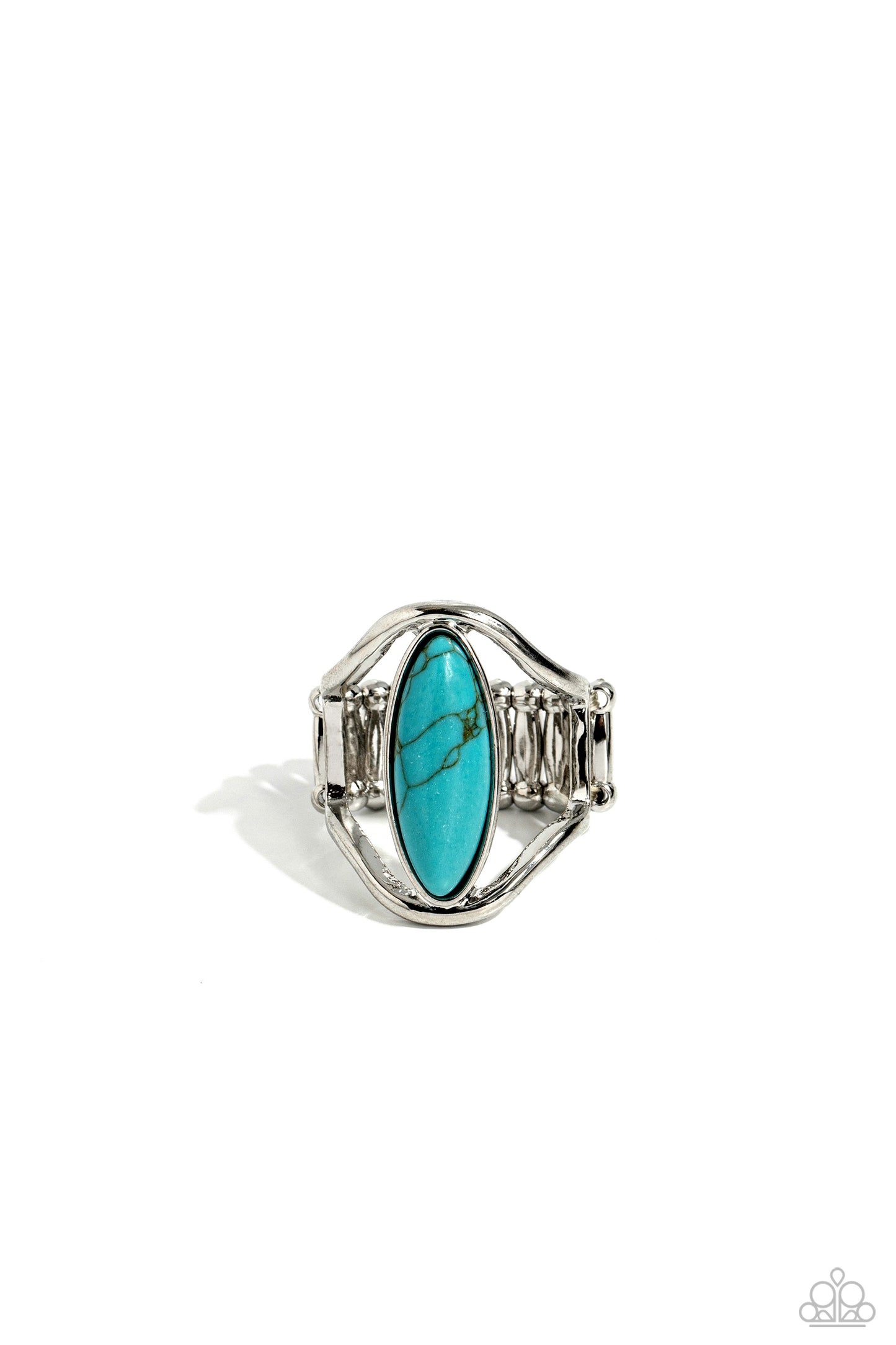 Spartan Stone - Blue Turquoise Ring