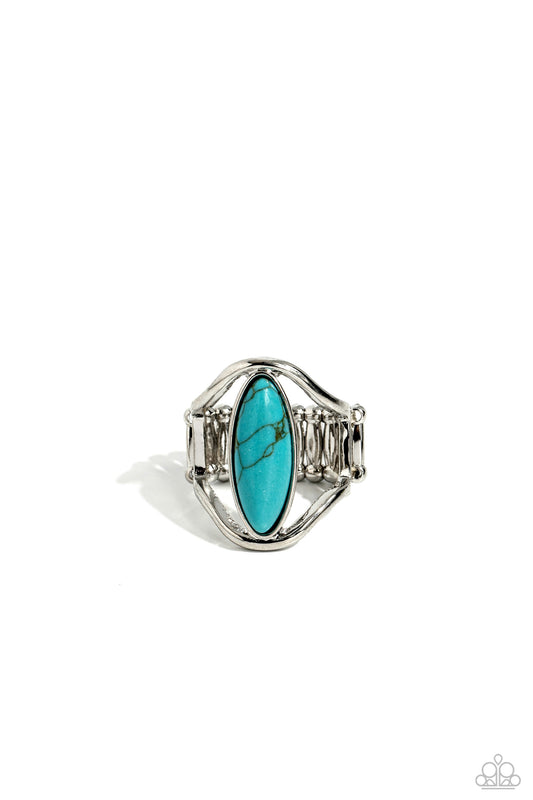 Spartan Stone - Blue Turquoise Ring