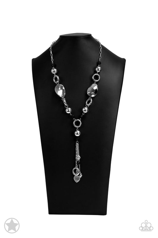 Total Eclipse Of the Heart - Black Crystallized Beads Necklace