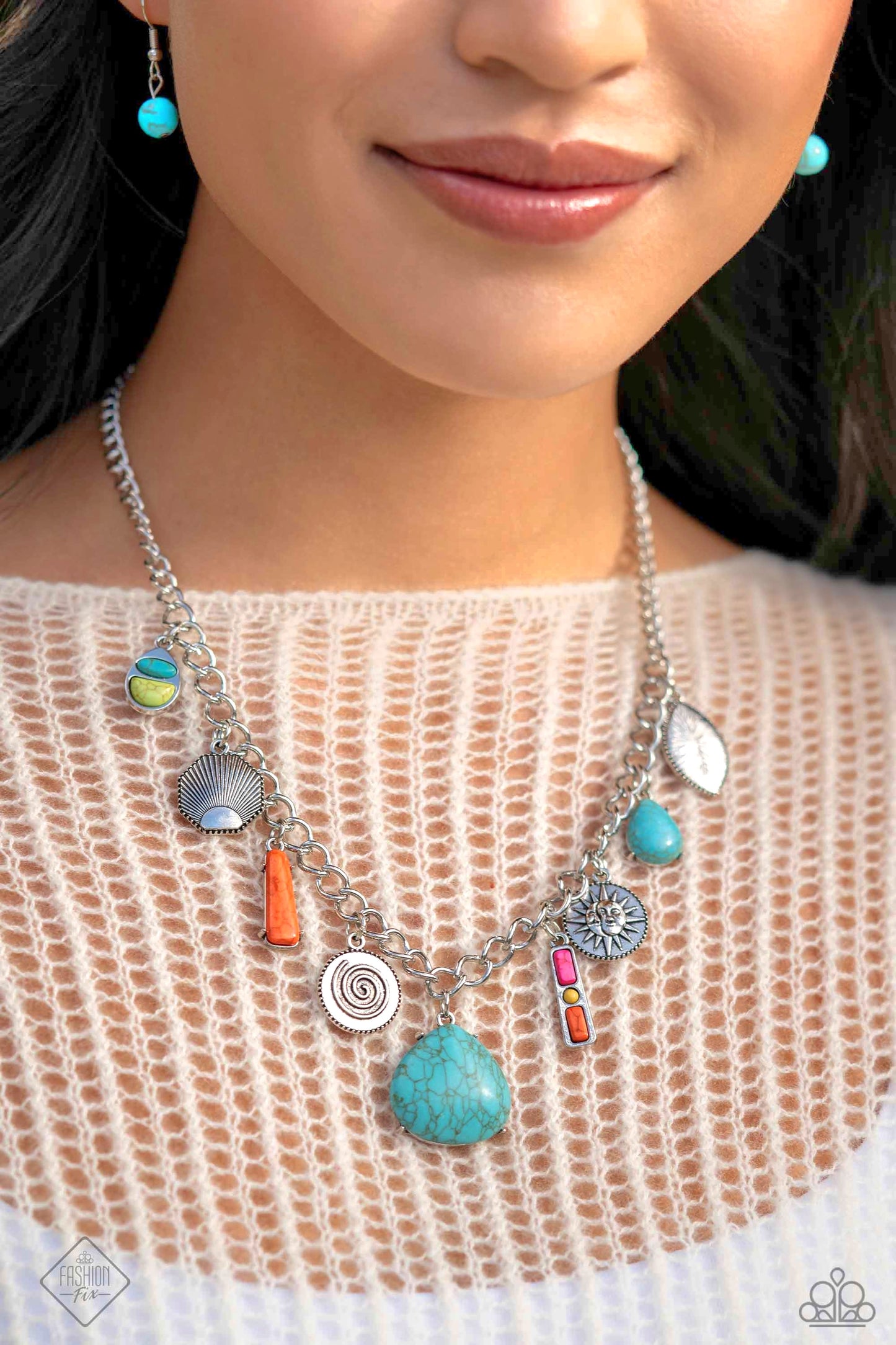 Desert Getaway - Multi Charm Necklace
