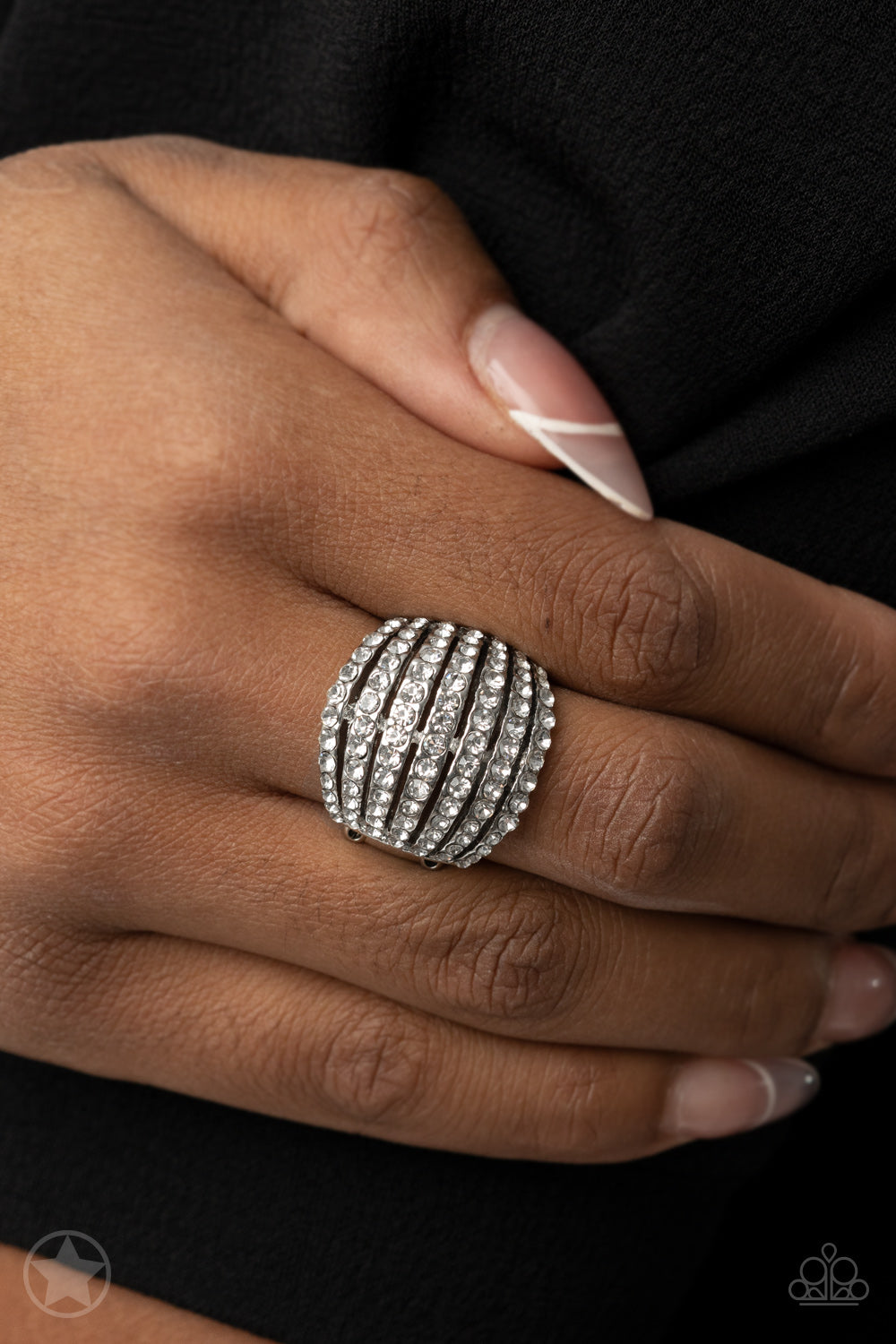 Blinding Brilliance - White Female Ring