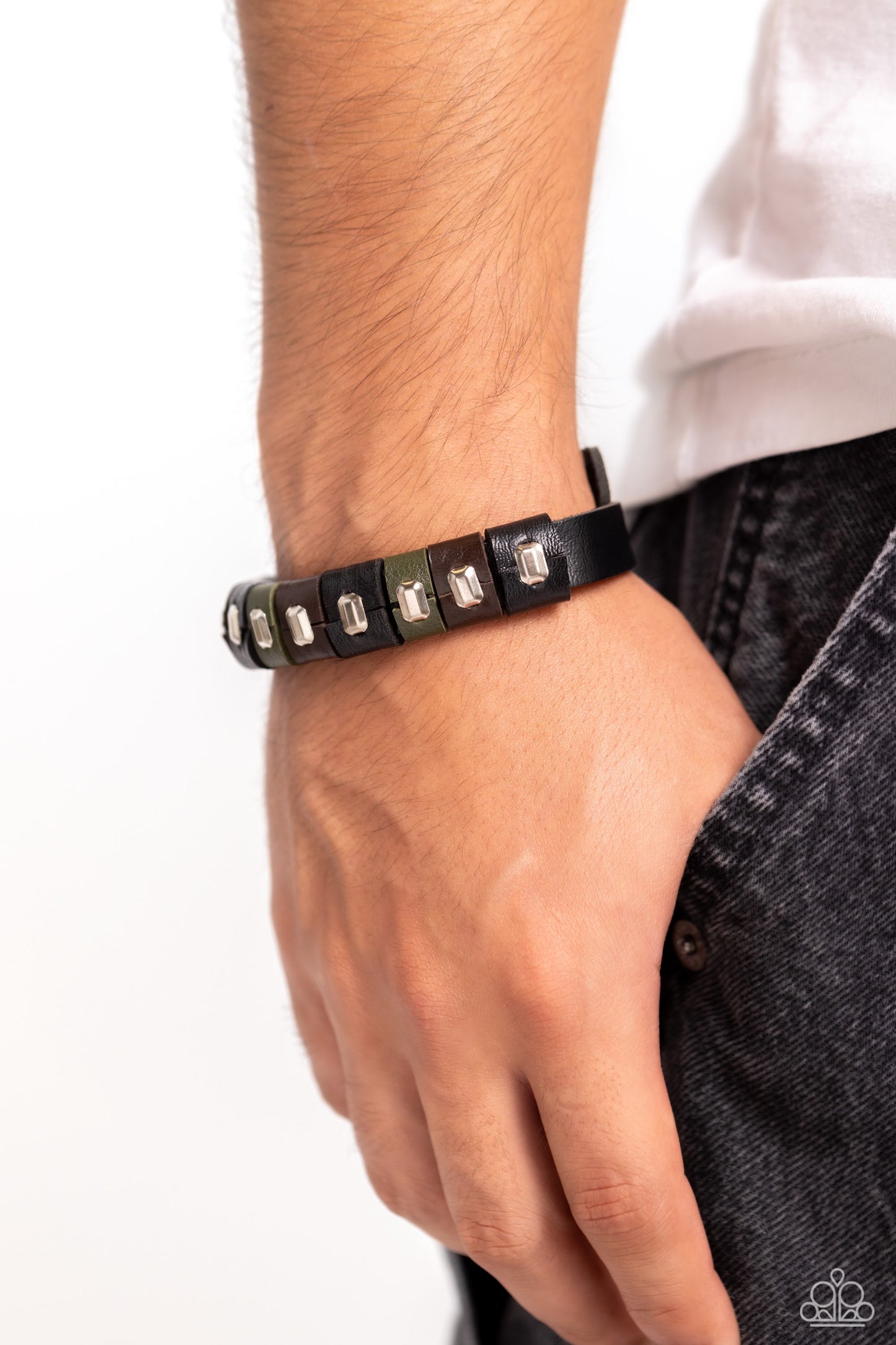 Unabashedly Urban - Men Bracelet Black