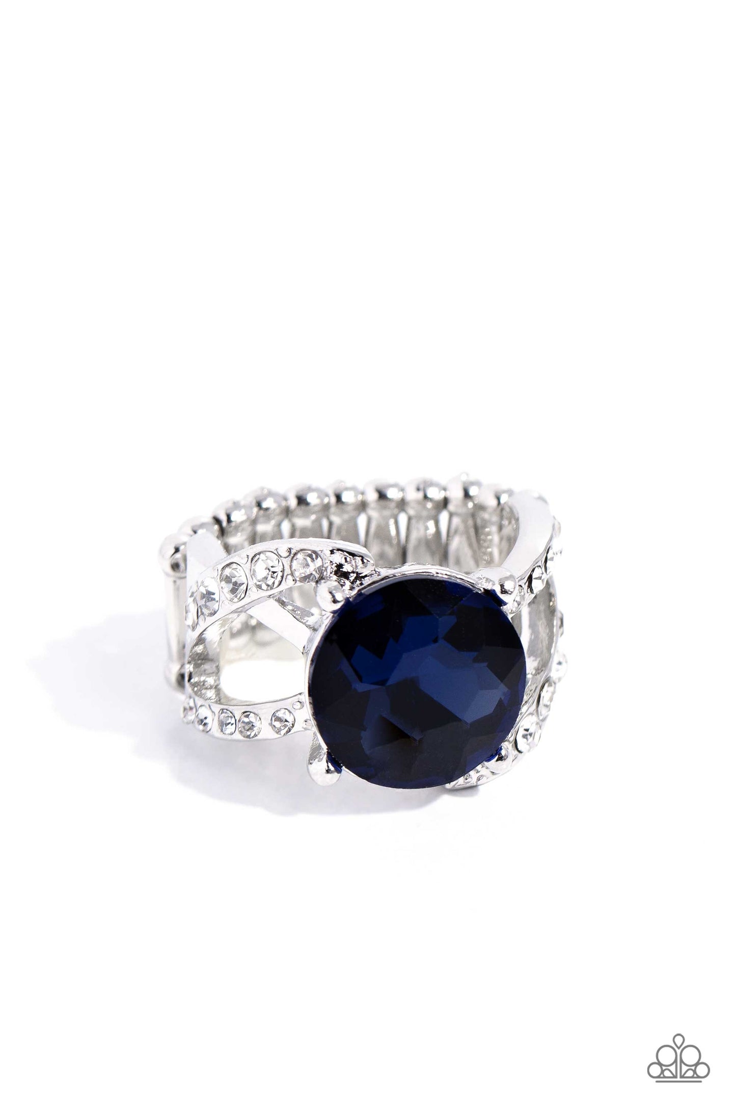 Scintillating Swirl - Blue Sapphire Ring