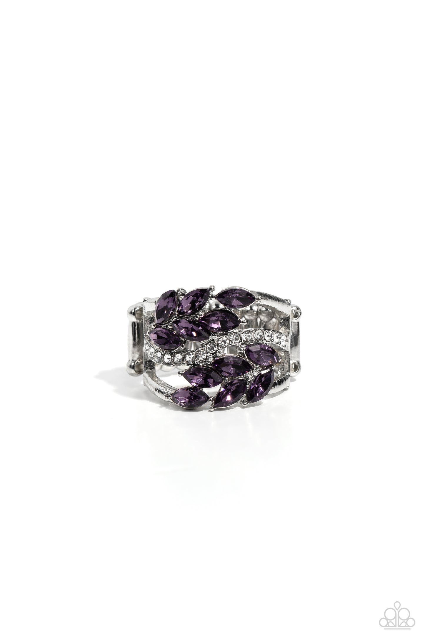 Luminously Leafy - Purple Female Ring