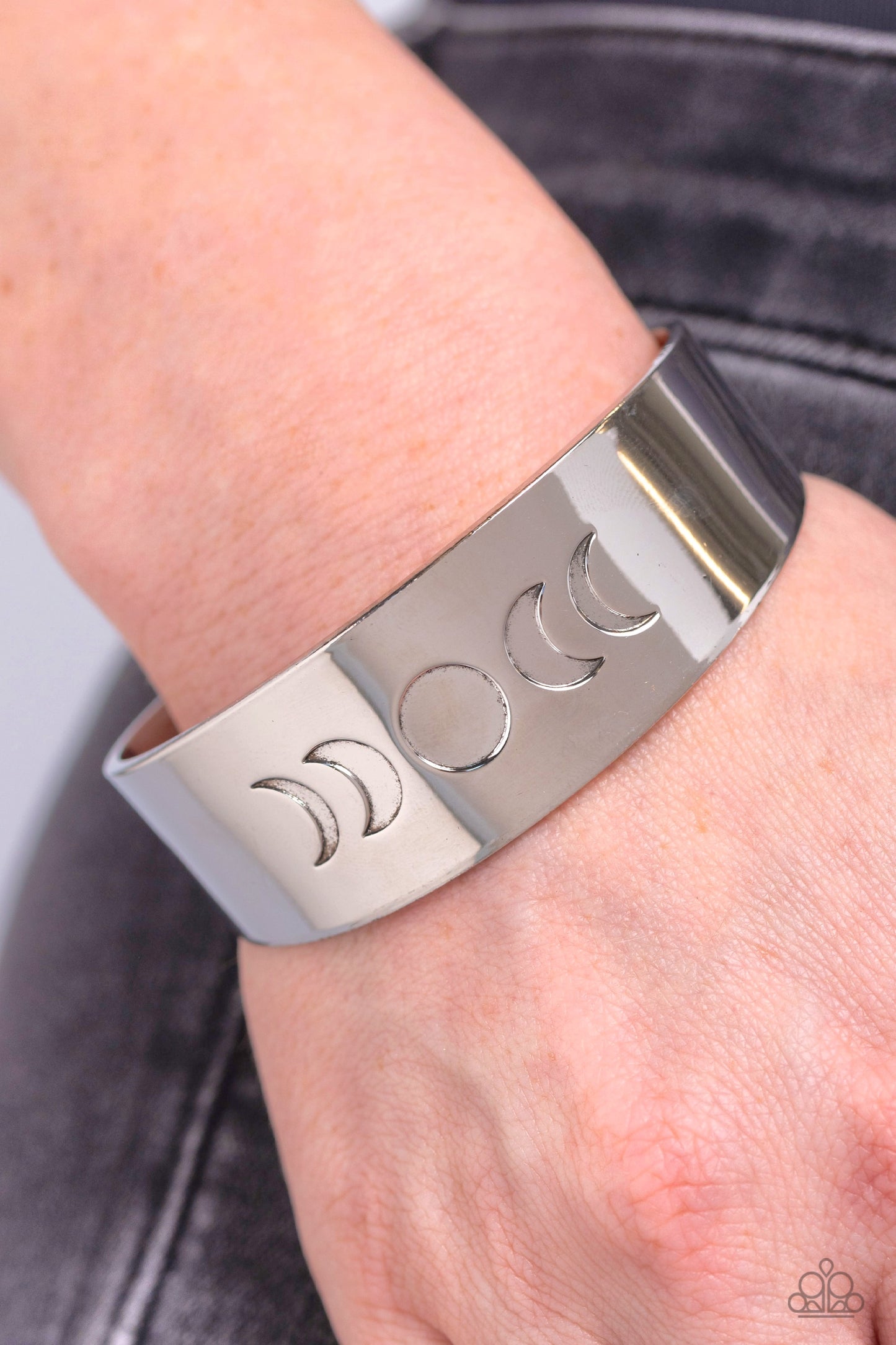 Lunar Effect - Silver Cuff Bracelet