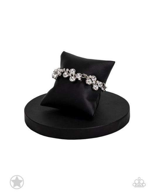 Old Hollywood - White Rhinestone Bracelet