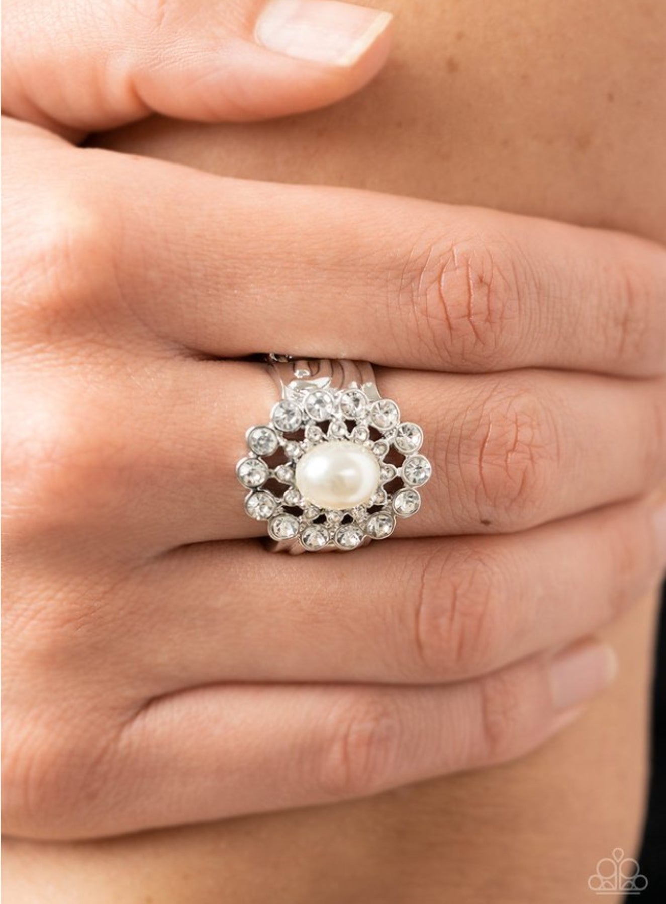 A-list Admirer - White Female Ring