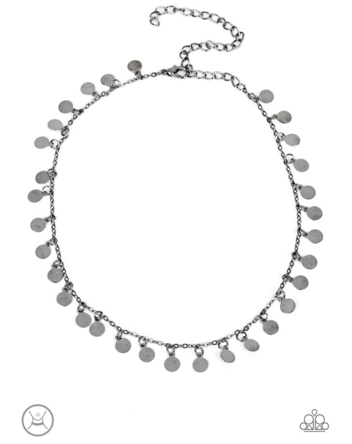 Champagne Catwalk - Black Female Necklace