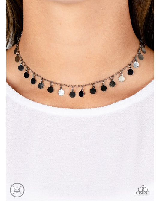 Champagne Catwalk - Black Female Necklace