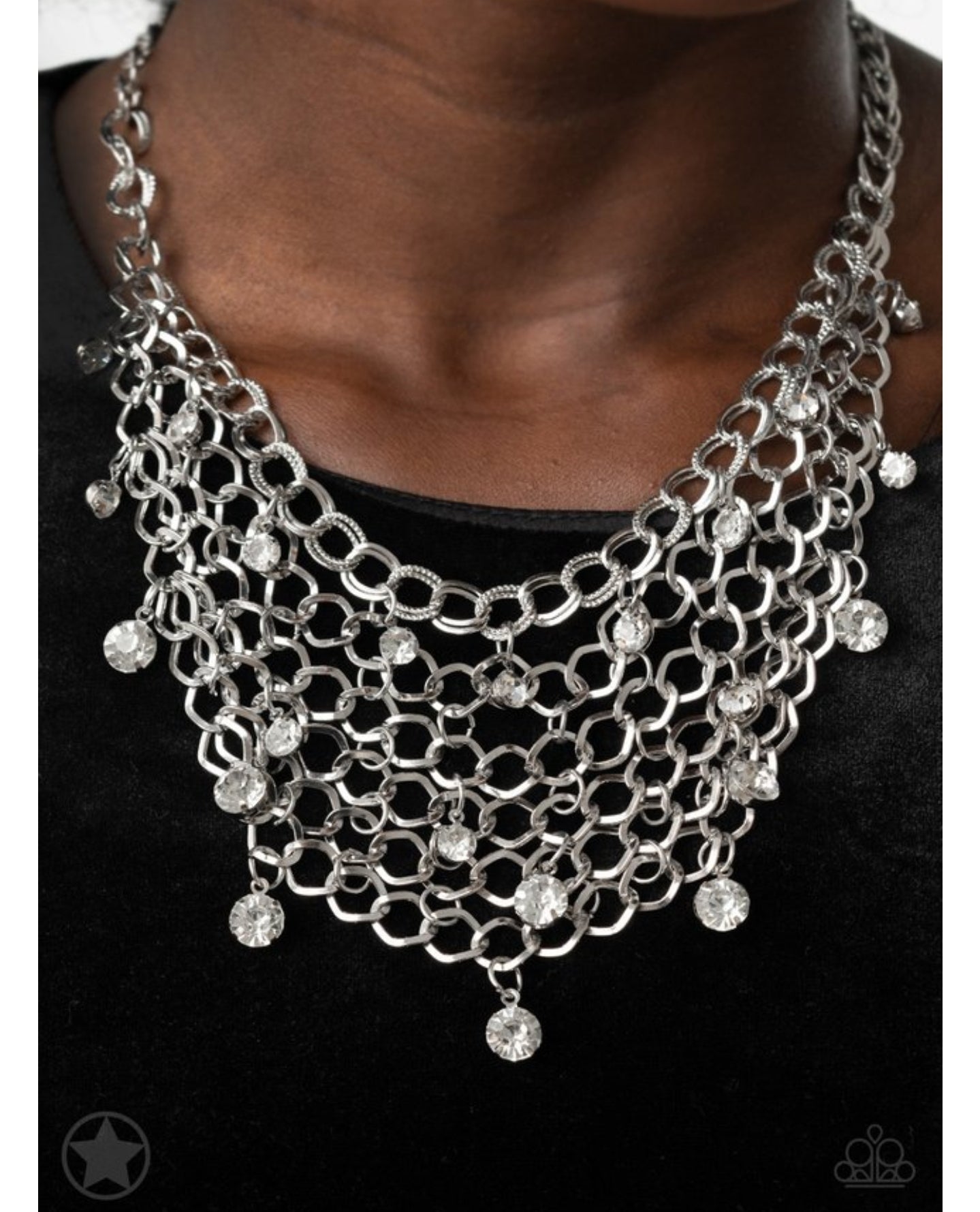 Fishing for Compliments - Silver Female Necklace