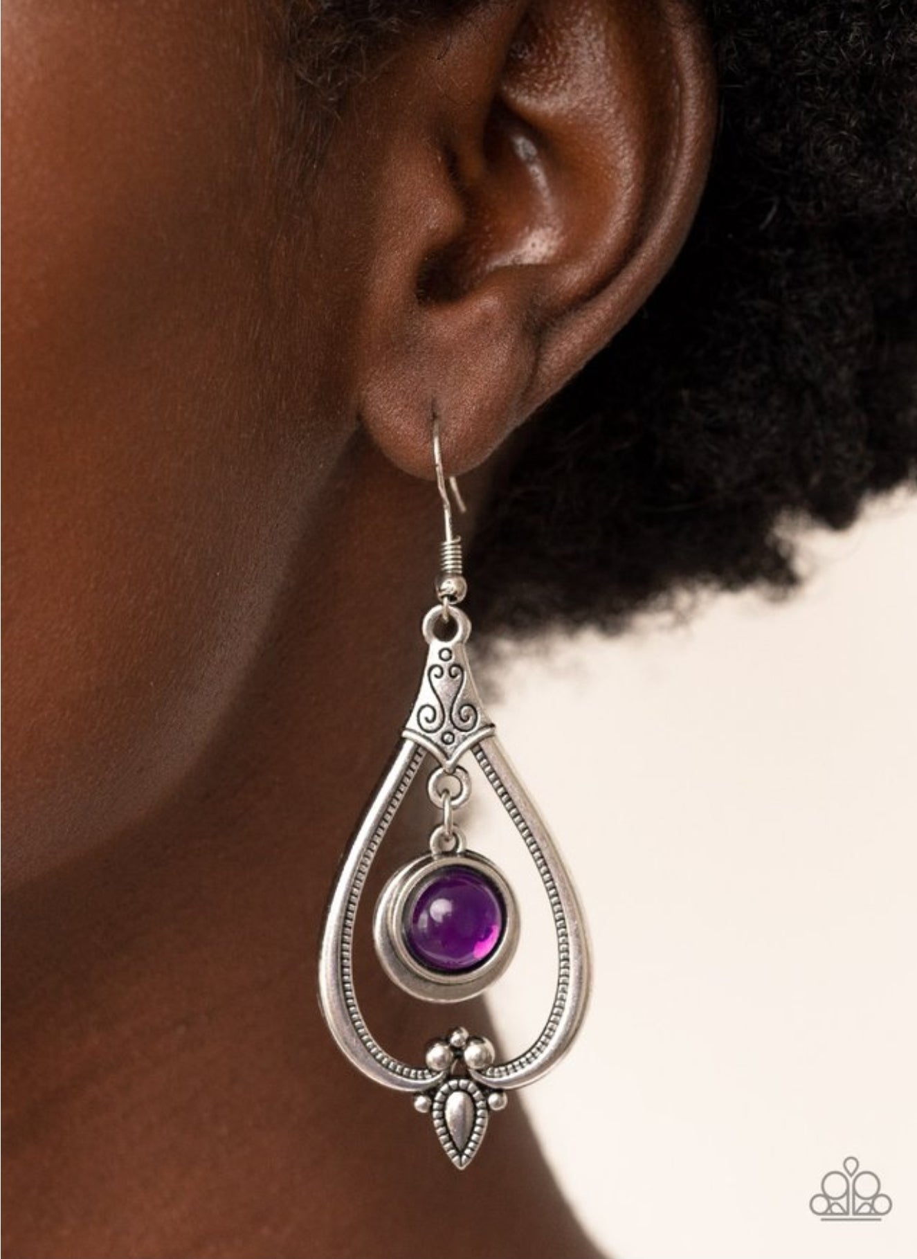 Ethereal Emblem - Purple Earrings