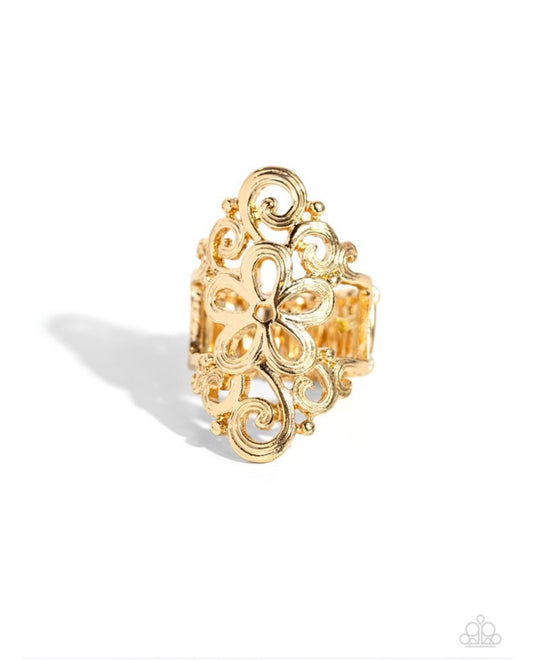 Fantastically Floral - Gold Female Ring