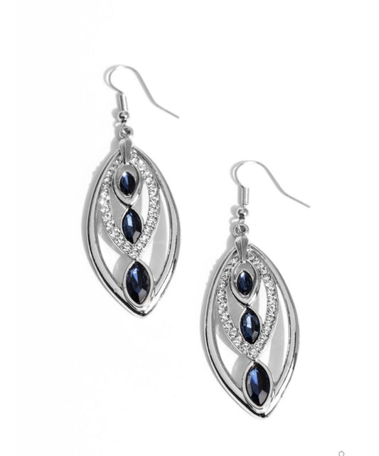 Extra Exuberant - Blue Earrings