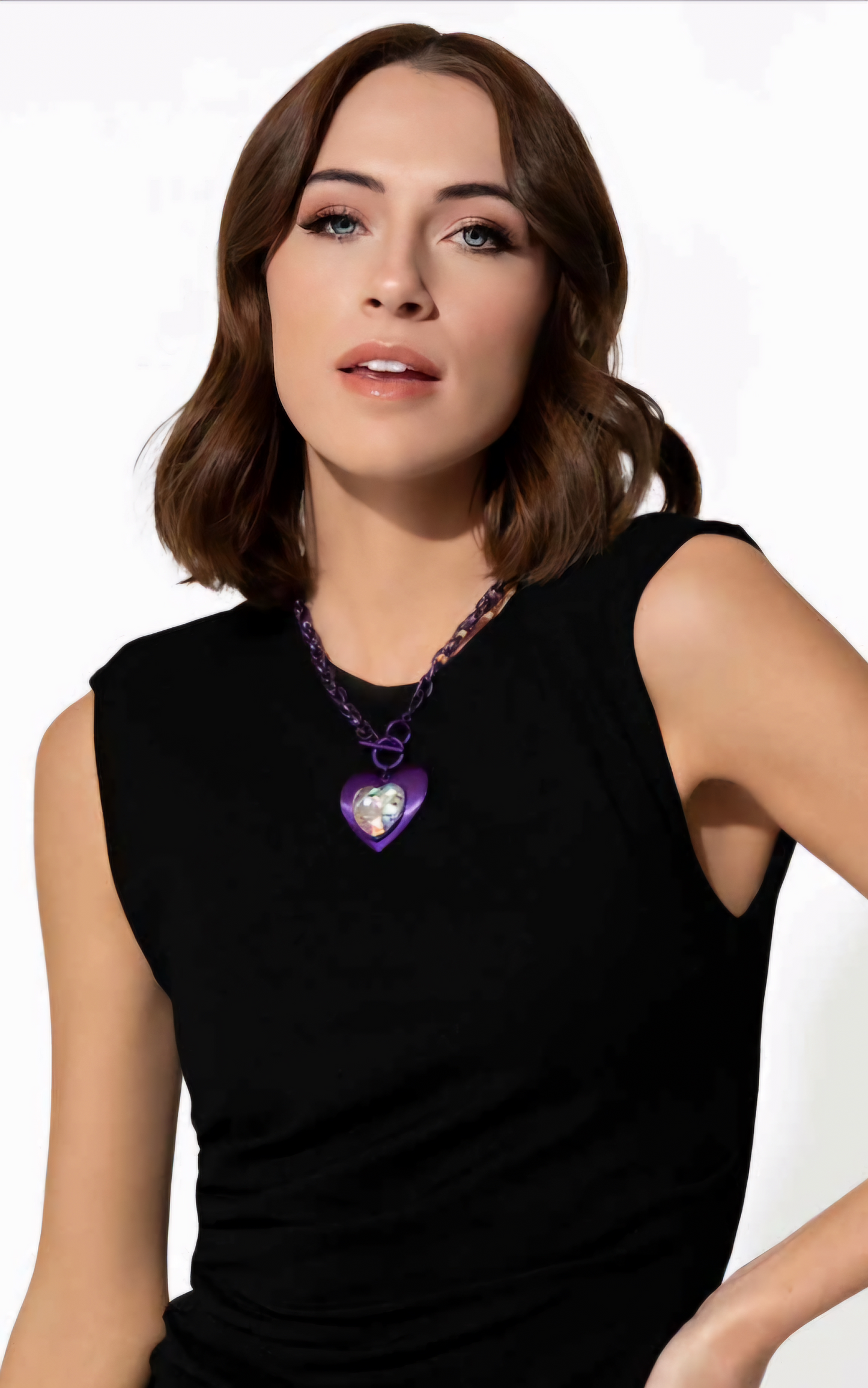Modern Matchup - Purple Heart Necklace
